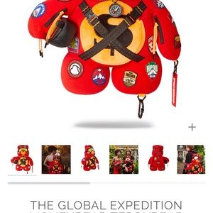 Sprayground Rare global exploration bear backpack